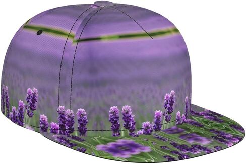 Purple Lavender Colored Flowers Print Baseball Caps Adjustable Fashionable Funny Sport Casual for Women Men Hat in Kuwait