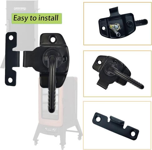 مزلاج باب المدخن لـ Pit Boss 1077 لـ Pit Boss Pro Series II 4 | مجموعات مزلاج قطع الغيار، لمدخن كهربائي Pitboss PBV4PS2/10739 /Cuisinart/ Masterbuilt in Kuwait
