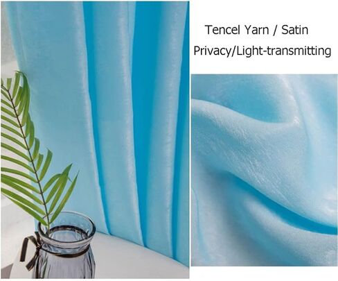 Room Divider Privacy Partition Curtains U-Shape Metal Support Wall Mounted Curtains for Fitting Room Beauty Salon Bedroom Hospital(Blue,230cm) in Kuwait