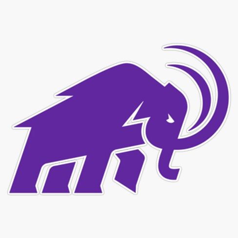 Amherst Mammoths! Bumper Sticker Vinyl Decal 5" in Kuwait