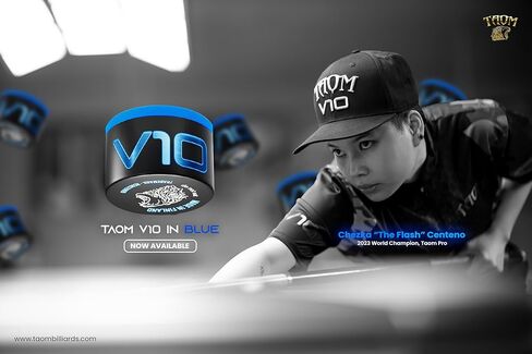 حامل الطباشير البلياردو كومبو من TAOM V10 البلياردو جديلة الطباشير الفاخر باللون الأزرق في صندوق ذو علامة تجارية in Kuwait