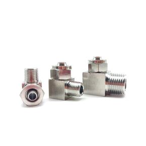 1pc 304 Stainless Steel Quick Twist Elbow OD 16mm Tube to 1/2'' Male Thread Right Angle Fitting in Kuwait