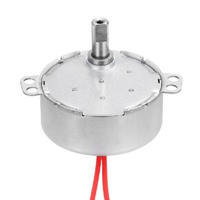 MECCANIXITY Synchronous Motor, AC12V 50/60Hz 5-6 RPM CW/CCW 4W Flush Shaft Low Speed Slow Rotating Turnable Motor for Electric Fan, Heater, Art Projects in Kuwait