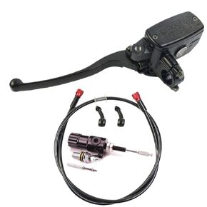 22mm 7/8 Inch Motorcycle Hydraulic Clutch Brake Master Cylinder Levers with Oil Hose Pump Compatible with Bike ATV(Left Clutch) in Kuwait