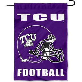 Texas Christian Horned Frogs Football Helmet Garden Flag in Kuwait