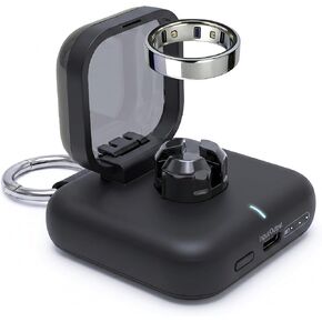 حافظة شحن متوافقة مع Oura Ring Gen 4: شاحن لاسلكي محمول للسفر بقدرة 2000 مللي أمبير في الساعة لحجم 13/12/11/10/9/8/7 مع كابل من النوع C in Kuwait