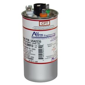 40/5 uF MFD 370 440 VAC Dual Run Capacitor JustCapacitors Compatible Replacement for AmRad USA2235 P/N RA2000/37-44(406+505) in Kuwait