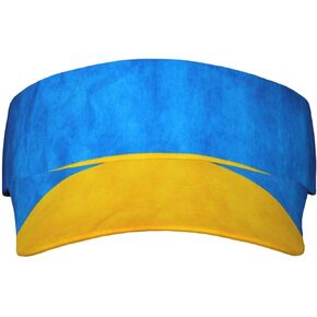 Ukrainian Flag Print Cooling Stretchy Visor Unisex Visor Hat for Men and Women, No Slip,Sun Protection Visor Black in Kuwait