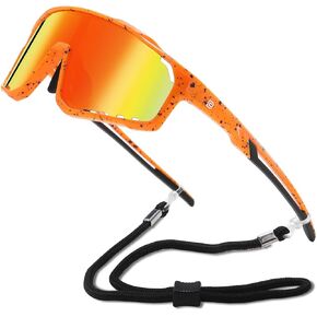 DUCO Kids Sunglasses Youth Baseball UV400 Polarized Sports Lightweight Tennis Running Cycling Glasses for Boys Girls DK328 in Kuwait