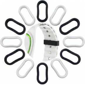 12 حلقة تثبيت من السيليكون متوافقة مع MagicBand+ وMagic Bands 2.0، حامل مشابك حلقة آمنة مضادة للانزلاق لأساور المعصم في المتنزهات (12 لونًا متنوعًا) in Kuwait