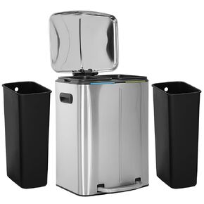 BLKMTY 22 Gallons Trash Can Motion Sensor Garbage Can with Lid, 82L Automatic Large Kitchen Trash Cans Touchless, Stainless Steel Commercial Tall Garbage Bin for Kitchen, Home, Office (22 Gallon) in Kuwait