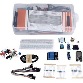 ESP-32S Starter Kit, Development Board Complete Starter Kit, Remote Control, Support IDE and MicroPython Programming Option, Multiple Interfaces for Maker Projects in Kuwait