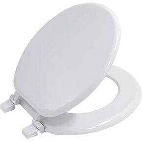 White molded wood toilet seat, single seat in Kuwait