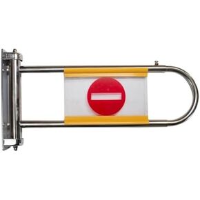 One-Way Traffic Door，Automatic Rebound Swing GateAutomatic Spring-Loaded Safety Door for Supermarket Cashier Counter, One-Way Entrance Gate with 90° Opening，（Silver，28.5x55cm） in Kuwait