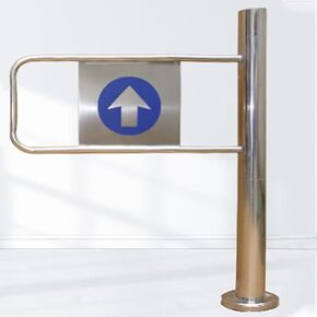 Stainless Steel Automatic Swing Gate for Supermarkets & Malls, 1-Way Safety Door, Pedestrian Access, Closing Gate for Libraries & Warehouses (95 x 100 cm / 37.4" x 39.4" R) in Kuwait