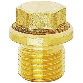 (1 قطعة) BelMetric M14X1.5 قابس رأس سداسي نحاسي متري ذو حواف DIN 910 للآلات والتجهيزات، تتضمن غسالات الختم DP14X1.5HBRS in Kuwait