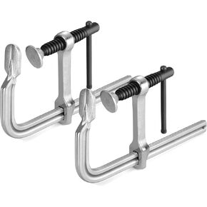Jorgensen Bar Clamps، 6 بوصة، مشابك فولاذية مطروقة خفيفة الوزن مقاس 6 بوصات لأعمال النجارة واللحام، عبوتان in Kuwait