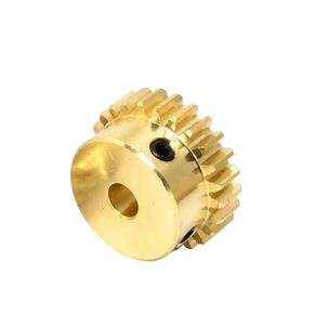 Steel Heavy Duty Motor Pinion Gear 1pc 20T 1M Brass Spur Gear 1 Module Motor Gears with Step Bore 4 5 6 7 8 10 12mm(8mm) in Kuwait