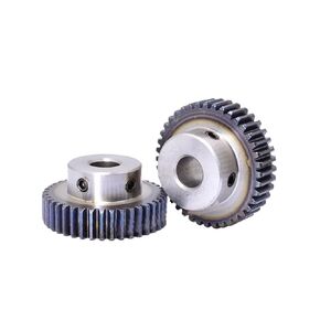 Steel Heavy Duty Motor Pinion Gear 2 Pcs 44/45/48/50 Teeth Shoulder Gears Motor Stepped Spur Gear with Step Transmission(1M 44T Hole 10) in Kuwait