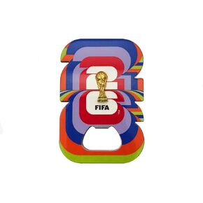 مغناطيس فتاحة زجاجات متعدد الألوان بشعار كأس العالم لكرة القدم 2026 مرخص رسميًا - كأس نابض بالحياة و26 فتاحة زجاجات ثلاجة جرافيك للحانات المنزلية والمطابخ والبوابات الخلفية وهواة جمع مشجعي كرة القدم in Saudi Arabia