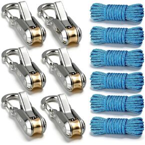 Yctze Heavy Duty Rope Tensioner Cam Roller Quick Adjust with Brass Roller and Stainless Steel for Camping Boating Storage in Kuwait