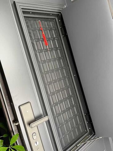 Corrosion Resistant Front Access, 37.8 x 84.6 Gray Steel Construction, for Home Entry Door (Right-Hand Outward Opening Door) in Kuwait