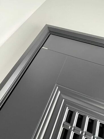 Corrosion Resistant Front Access, 37.8 x 84.6 Gray Steel Construction, for Home Entry Door (Right-Hand Outward Opening Door) in Kuwait