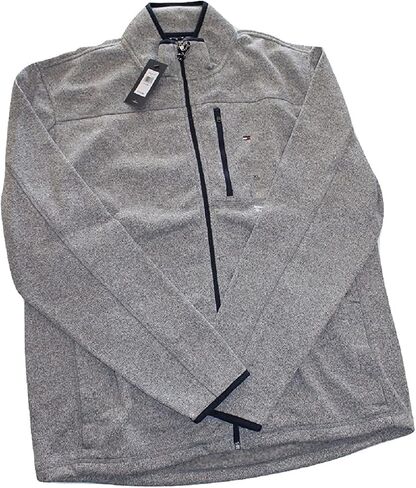 Tommy Hilfiger Men's Coyote Full Zip Mock (XL, Gray) in Kuwait