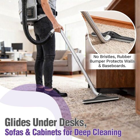 أداة أرضية مكنسة كهربائية للوجه مقاس 14 بوصة، متوافقة مع تجهيزات ProTeam Backpack Vacuum 1 1/2 بوصة على شكل حرف S، متوافقة أيضًا مع بديل Hoover C2401 للسجاد التجاري وتنظيف الأرضيات الصلبة in Kuwait