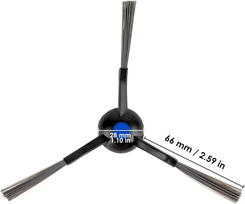 (10 Pack) T30S Side Brushes Replacement Parts for ECOVACS DEEBOT T30S/ T30S AI/ T30S CARE/ T30 Pro Omni/ T30 Omni/ T30S Combo/ N20 plus/ N20 Pro Plus/ Yeedi M12 Pro+/ N30 OMNI/ N30 PRO OMNI Side Brush in Kuwait