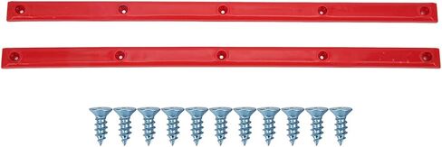 2Pcs Skateboard Rails for Deck, POM Stable Skate Rails, 14.1 x 0.7in Skateboard Deck Rails with 11Pcs Installation Screws for Protecting the Back of Longboard Skateboard in Kuwait