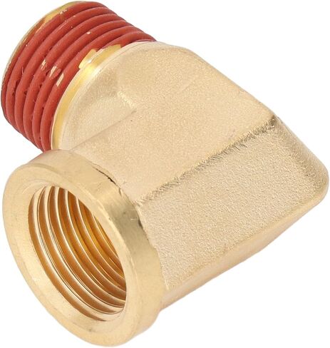 Aramox 90 Degree Brass Elbow Fitting, Durable Brass and Rubber, Easy Installation 1/2in NPT Connector for Home and Industrial Plumbing in Kuwait