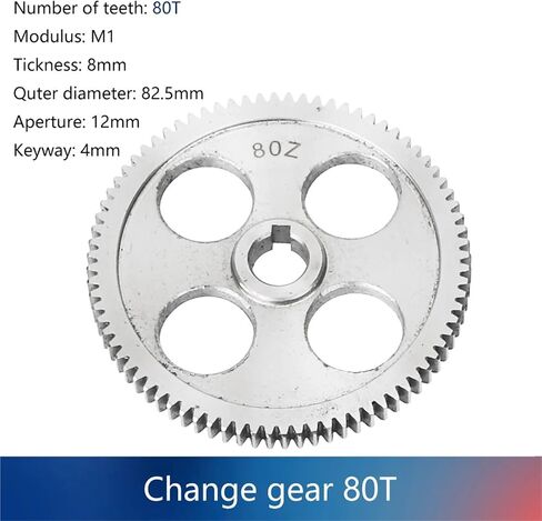 CJ0618 التروس المعدنية المترية والإمبراطورية/ترس العمود الرئيسي/ترس التغذية 20T/25T/30T/35T/40T/45T/50T/60T/80T/54T/55T/57T/65T/72T (المغزل 45 سنًا) in Kuwait