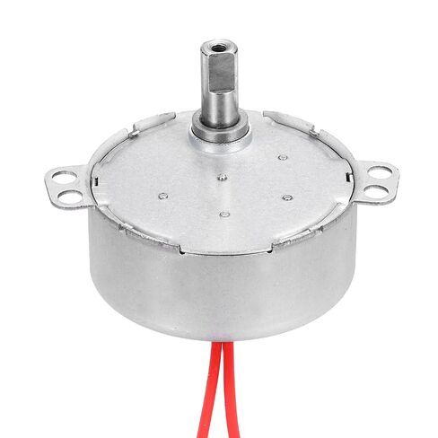 محرك متزامن MECCANIXITY، AC12V 50/60 هرتز 5-6 دورة في الدقيقة CW/CCW 4W عمود تدفق منخفض السرعة، محرك دوار بطيء للمروحة الكهربائية والسخان والمشاريع الفنية in Kuwait