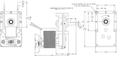 مولون ZEM-6006-1M (6 دورة في الدقيقة، 115 فولت تيار متردد، 60 هرتز، محرك تروس ذو قطب مظلل) in Kuwait