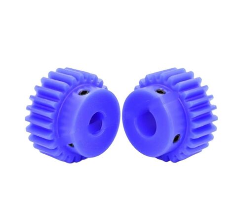 Steel Heavy Duty Motor Pinion Gear 1pcs Blue Nylon Spur Gear 2M 15 Teeth-30 Teeth Mode 2 Motor with Step Plastic Bore 15mm (Keyway 5mm)(26 Teeth) in Kuwait