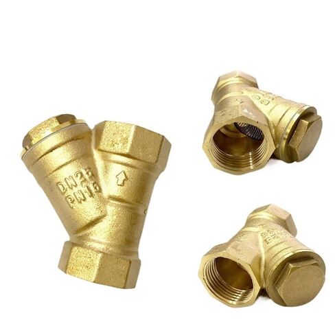 1PC 3/4" Female Inline Y Mesh Strainer Threads Filter Brass Filter Valve in Kuwait