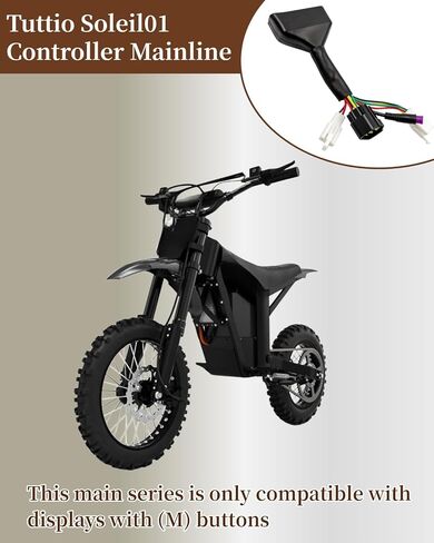 الخط الرئيسي لوحدة تحكم Ebike مناسب لمجموعة أسلاك وحدة التحكم Tuttio Soleil01 (عرض زر M). in Kuwait