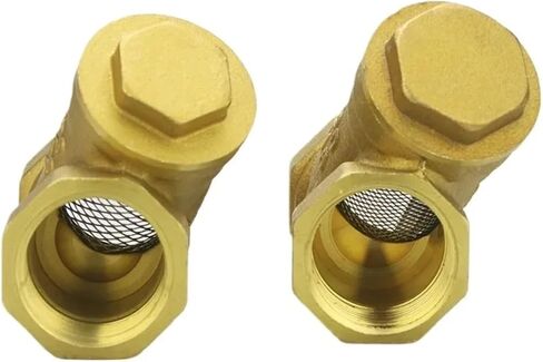 1/2 "3/4" 1 "BSP أنثى الموضوع النحاس مضمنة Y نوع مصفاة الفلتر صمام وصلة أنابيب موصل للمياه (2"، مع مقبض) in Kuwait