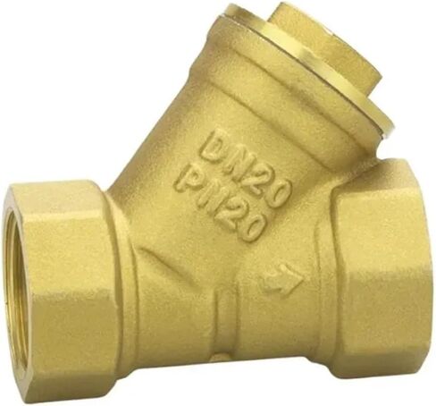 1/2 "3/4" 1 "BSP أنثى الموضوع النحاس مضمنة Y نوع مصفاة الفلتر صمام وصلة أنابيب موصل للمياه (2"، مع مقبض) in Kuwait