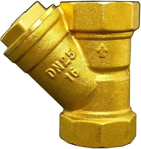 1/2 "3/4" 1 "BSP أنثى الموضوع النحاس مضمنة Y نوع مصفاة الفلتر صمام وصلة أنابيب موصل للمياه (2"، مع مقبض) in Kuwait