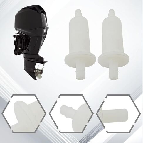 2 PCS 398319 3/8 Inch Inline Fuel Filter for Johnson Evinrude OMC Mercury and Yamaha Engines 10mm 802128A1 GP1-U775C-10-00 18-7831 Update by GruDawu in Kuwait