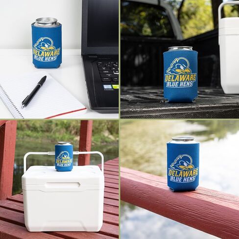 Desert Cactus University of Delaware Can Insulator Fightin Blue Hens UD Beverage Cooler 1 Pack Foam 12oz Can Holder Single Sided (Design A) in Kuwait