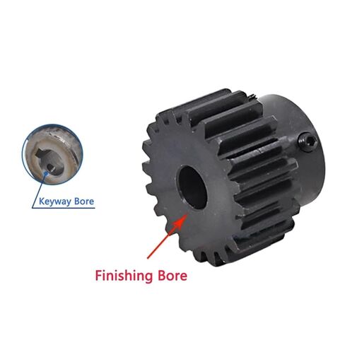 Steel Heavy Duty Motor Pinion Gear 1pcs 12 Teeth 2M Spur Gear with Step 12T 2 Module Steel Transmission Drive Finished Bore 6mm 8mm 10mm | 6mm in Kuwait