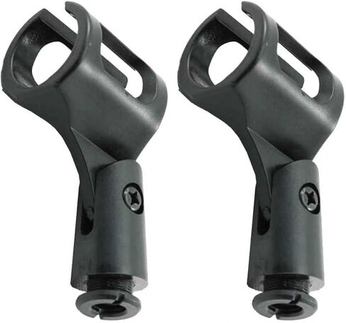 2pcs universal microphone holder clip adjustable microphone clip mounting bracket, suitable for handheld microphone recording condenser microphone in Kuwait