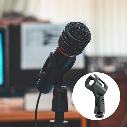 2pcs universal microphone holder clip adjustable microphone clip mounting bracket, suitable for handheld microphone recording condenser microphone in Kuwait