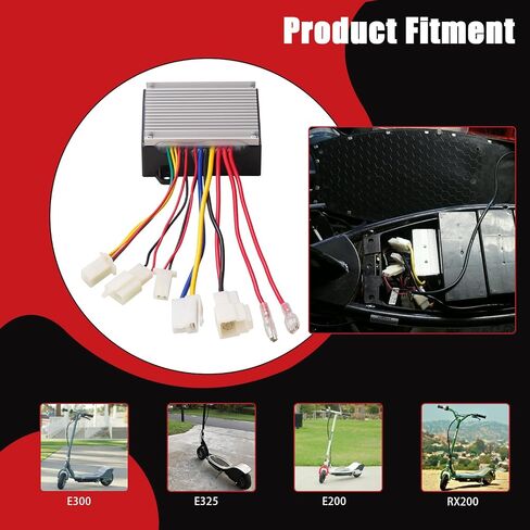 KAMIER 24V Controller Kit Replacement for Razor E300 E300S E325 E200 E200S RX200 Kids Electric Scooter Control Module with Charger Port Circuit Reset On Off Switch E-Scooter Parts in Kuwait