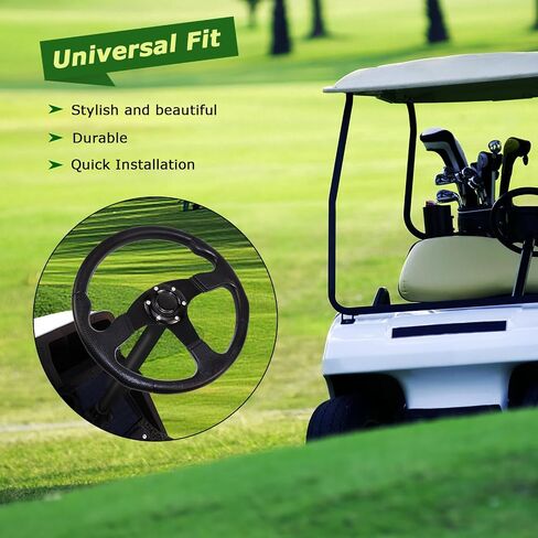عجلة قيادة عالمية للجولف مناسبة بشكل مريح لسيارة النادي DS لسيارة النادي DS سابقة لـ EZGO لـ Yamaha Golf-Frame أسود in Kuwait
