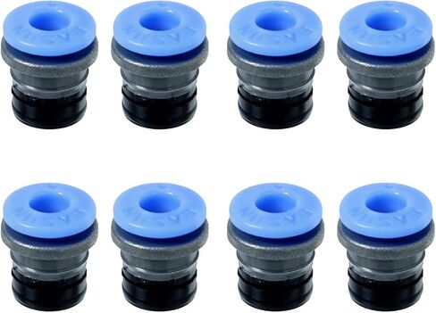 8 قطع رأس موصل صمام هوائي للطابعة ثلاثية الأبعاد، مكونات PTFE ECAS04 طقم استبدال موصل صمام التحكم في الهواء لملحقات الطابعة ثلاثية الأبعاد، اضغط لتوصيل التركيبات in Kuwait