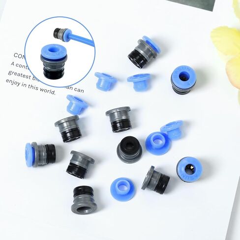 8 قطع رأس موصل صمام هوائي للطابعة ثلاثية الأبعاد، مكونات PTFE ECAS04 طقم استبدال موصل صمام التحكم في الهواء لملحقات الطابعة ثلاثية الأبعاد، اضغط لتوصيل التركيبات in Kuwait